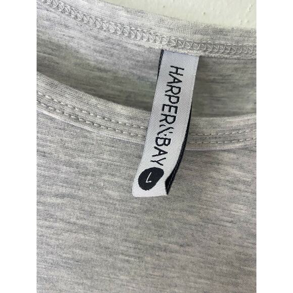 Harper & Bay Maternity Nursing Hidden Zipper Grey Sheath Dress size large - Picture 3 of 6